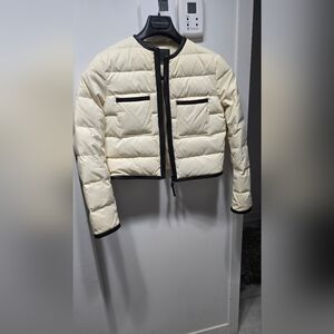RUDSAK Ivory and Black Puffer Jacket